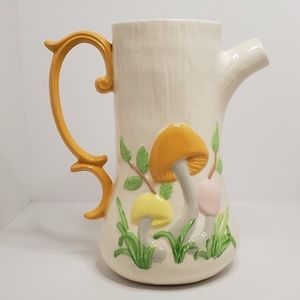 Arnel's Ceramic Mushroom Serving Pitcher